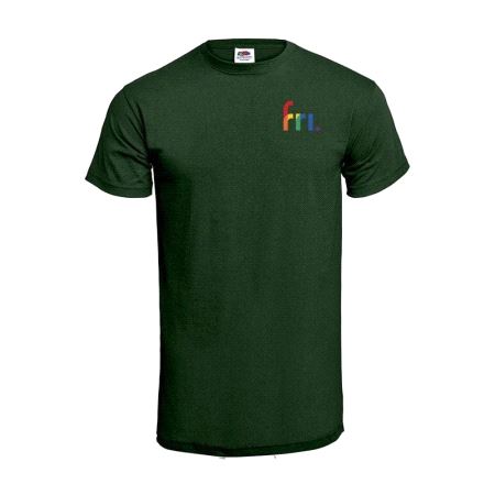  T-skjorte, mørk grønn , S| Fruit Of The Loom 